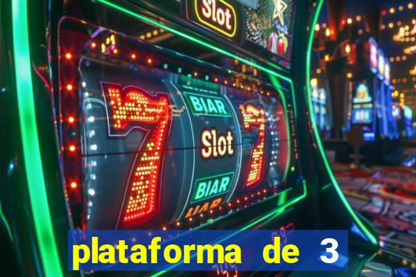 plataforma de 3 reais jogo